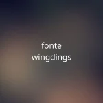 Fonte Wingdings