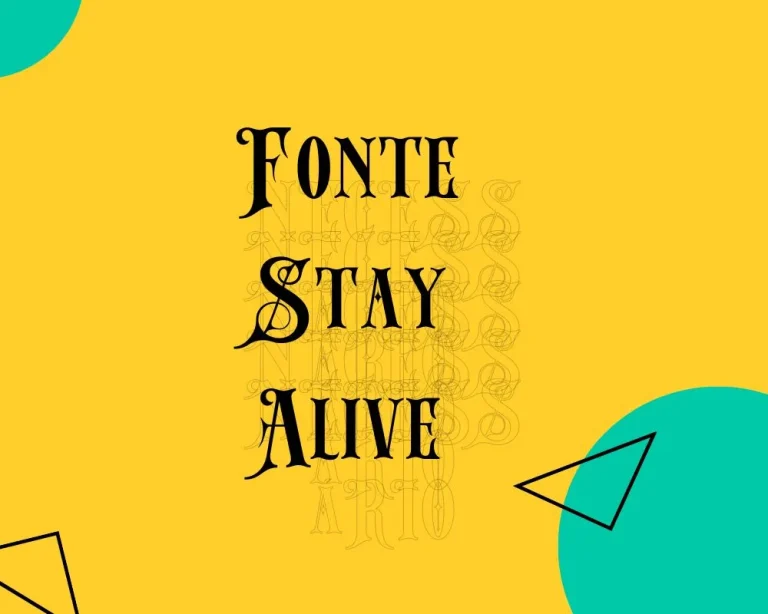 fonte Stay Alive feature